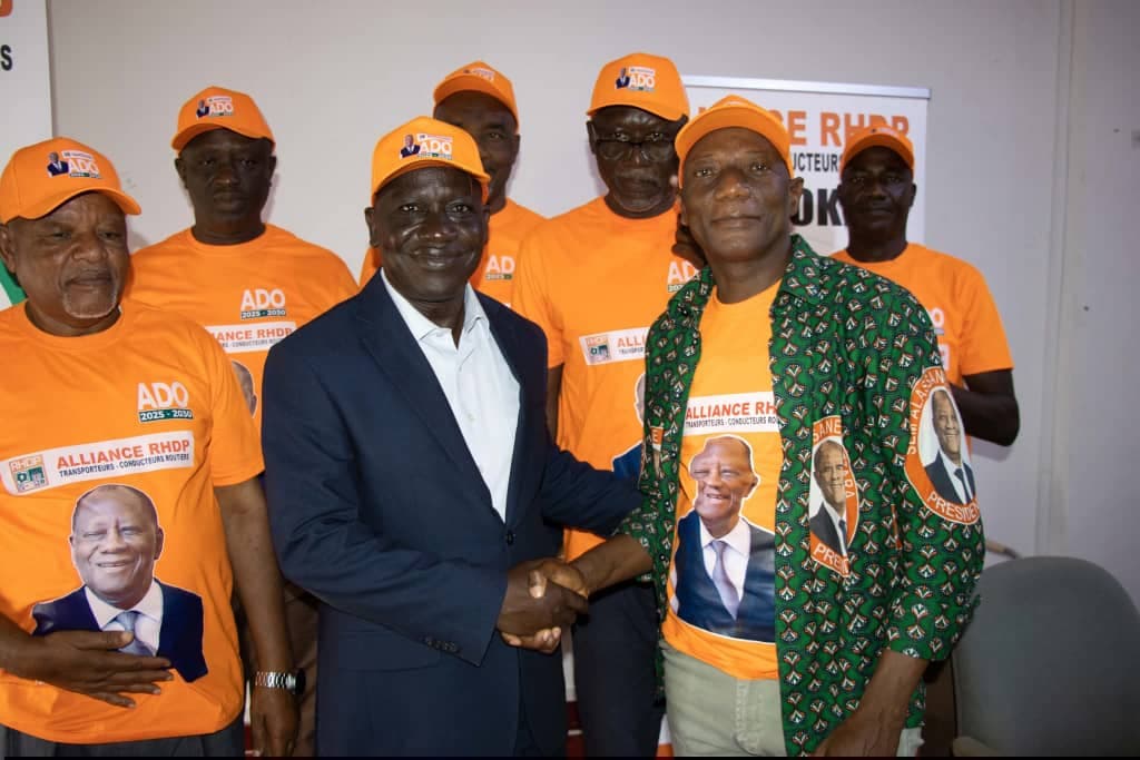 Côte d'Ivoire : Dimbokro, rencontre de l'alliance RHDP des transporteurs et conducteurs routiers
