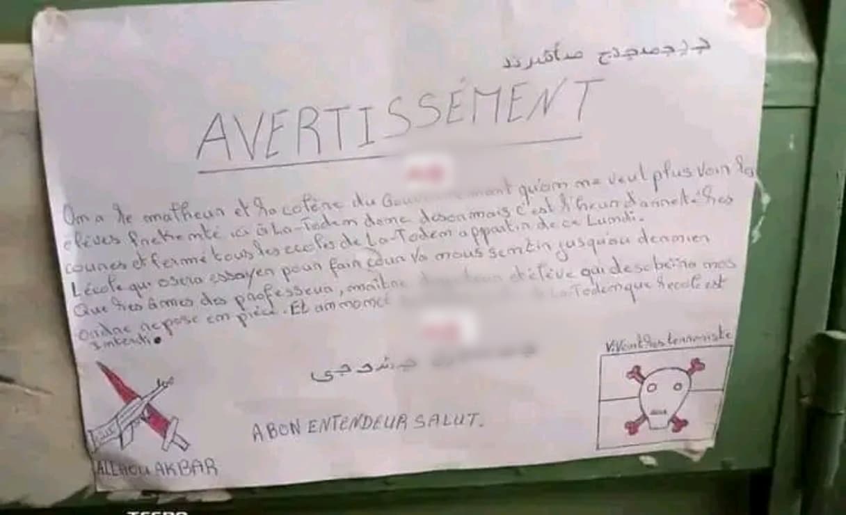 Burkina Faso : Lâ-Todin, un professeur suspecté d’être l’auteur d’une lettre de menace de présumés terroristes