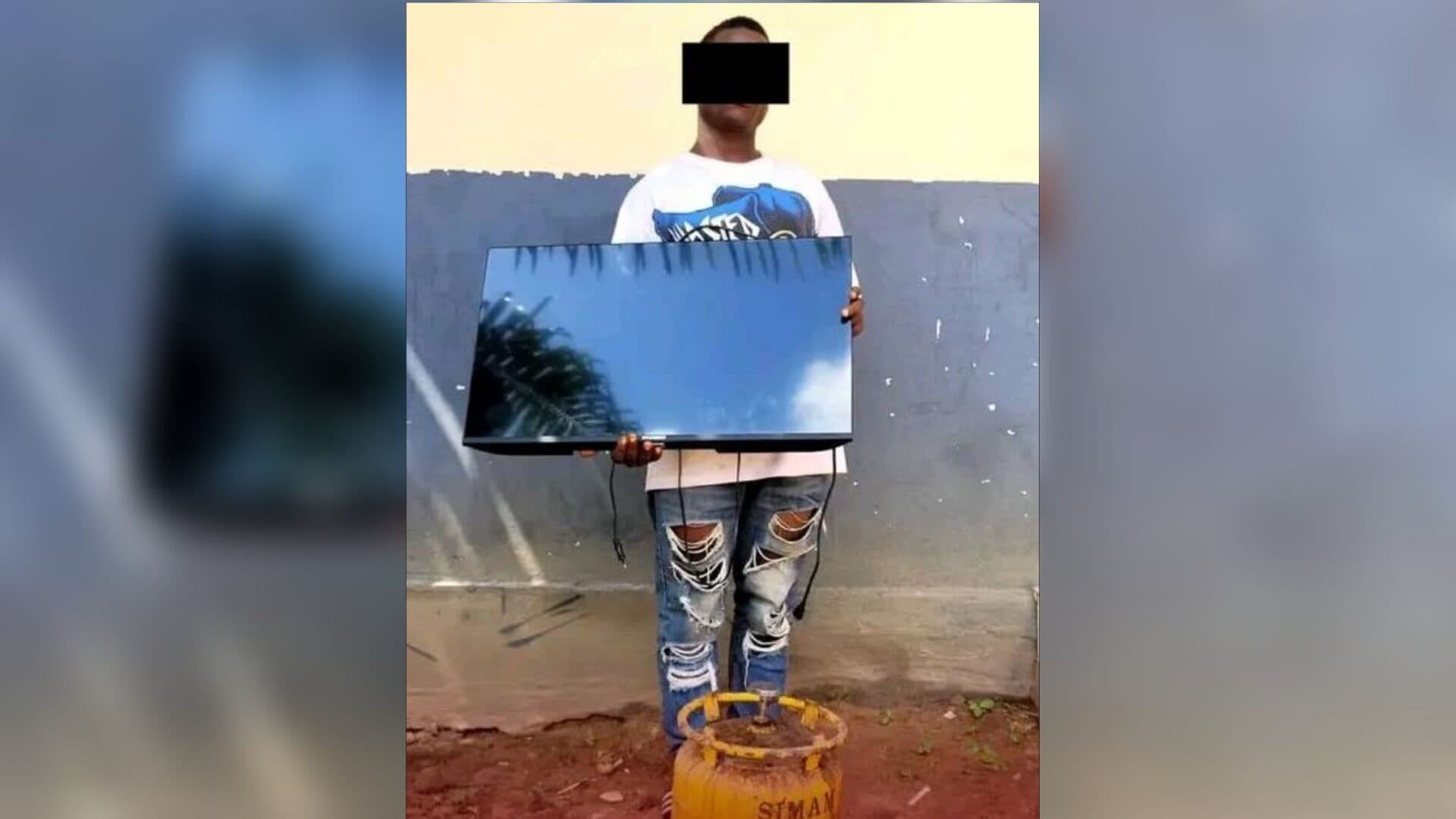 Côte d'Ivoire : Gagnoa, un cambrioleur surpris en pleine action sous une pluie battante