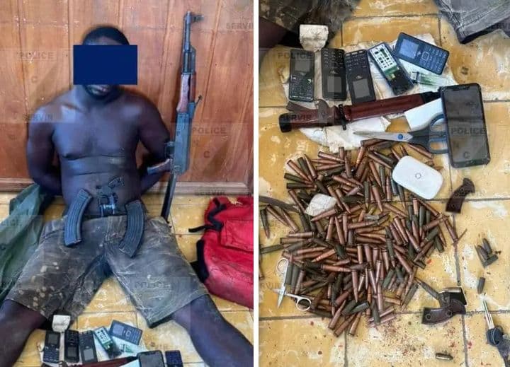 Côte d'Ivoire : Bonoua, armé de Kalachnikov et d'un revolver, le semeur de terreur et dépouilleur des commerçants appréhendé