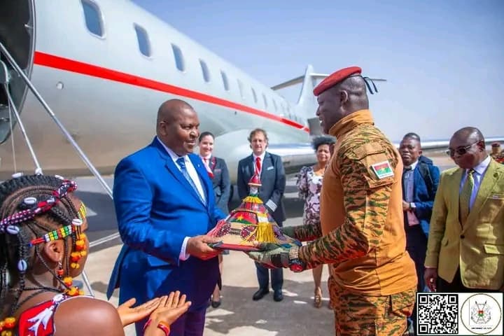 Burkina Faso : Le Président Touadera de la République centrafricaine à Ouagadougou