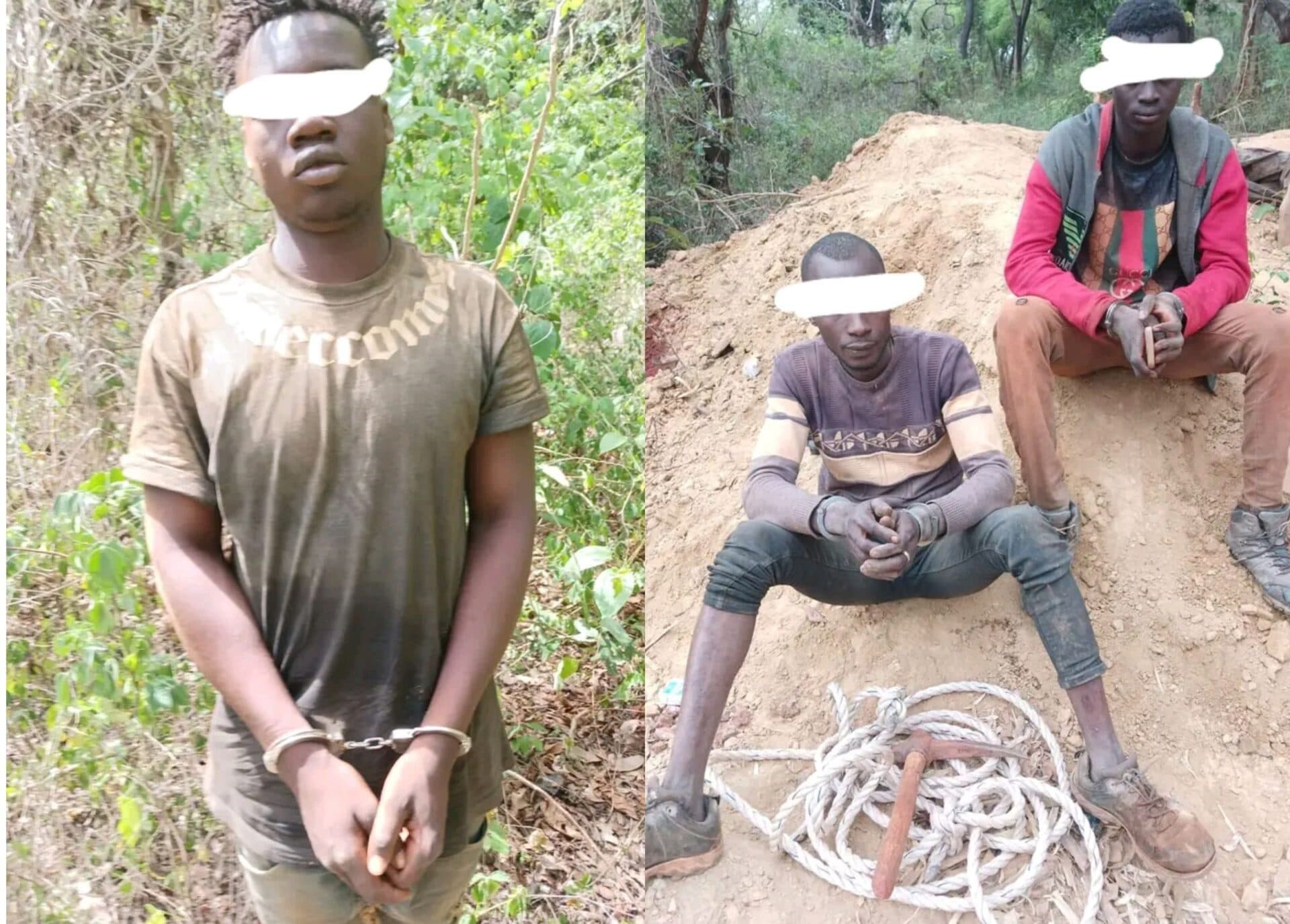 Côte d'Ivoire : Kowa, 3 orpailleurs clandestins appréhendés