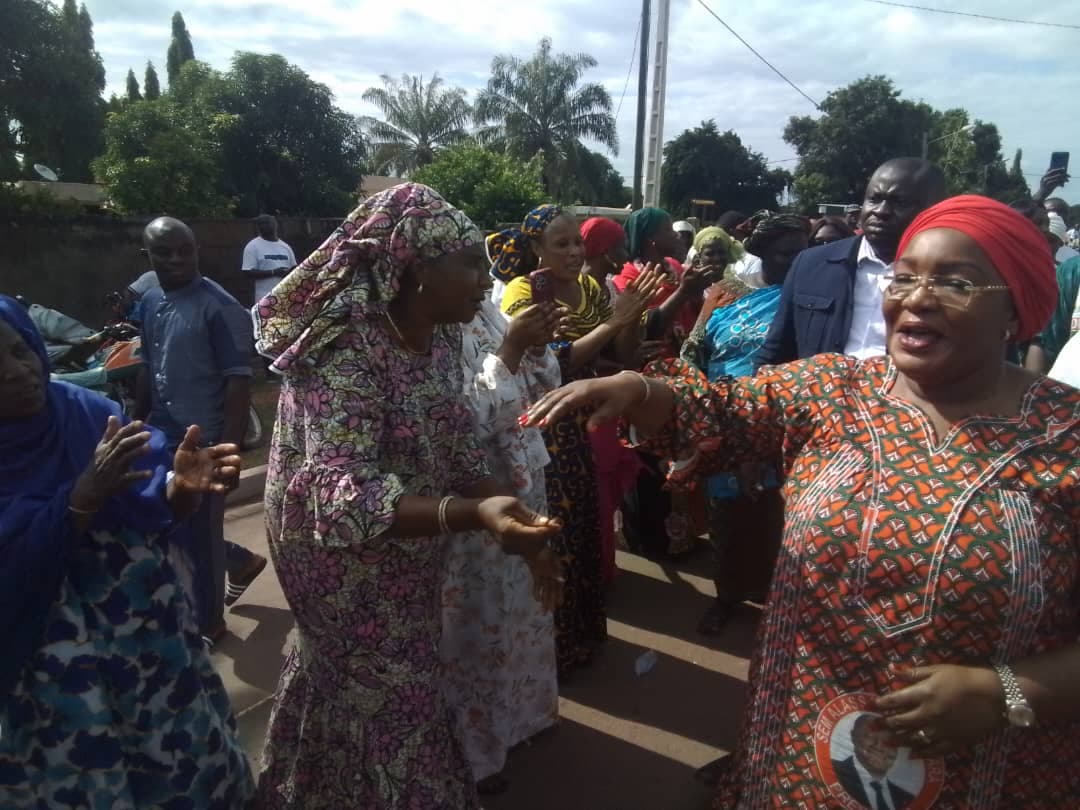 Côte d'Ivoire : Marahoué, la présidente de l'UFRHDP Harlette Badou accueillie en fanfare à Bouaflé