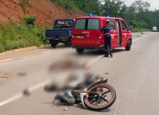 Côte d'Ivoire : Azaguié, 2 morts après une collision entre un véhicule 4×4 et une moto