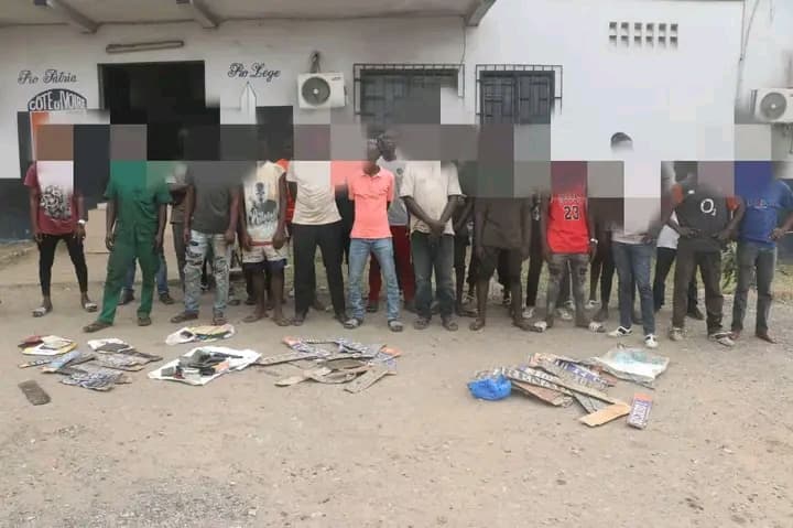 Côte d'Ivoire : Des réseaux démantelés à Abidjan, 47 personnes arrêtées et de fausses plaques d’immatriculation saisies