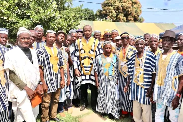 Côte d'Ivoire : Dr Tia André échange les vœux de nouvel an avec des quartiers et villages de Man
