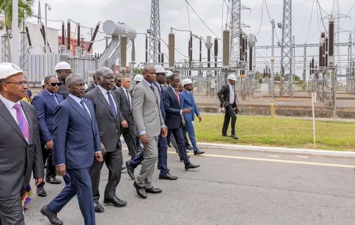 Côte d'Ivoire : Le Président de la Transition du Gabon s'imprègne du modèle de la Centrale thermique d'Azito