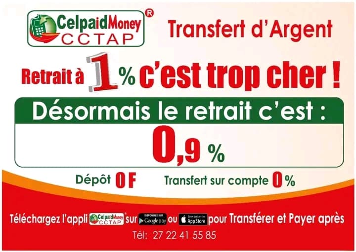 Côte d'Ivoire : Transfert d'argent, un opérateur Ivoirien baisse les tarifs à 0.9%