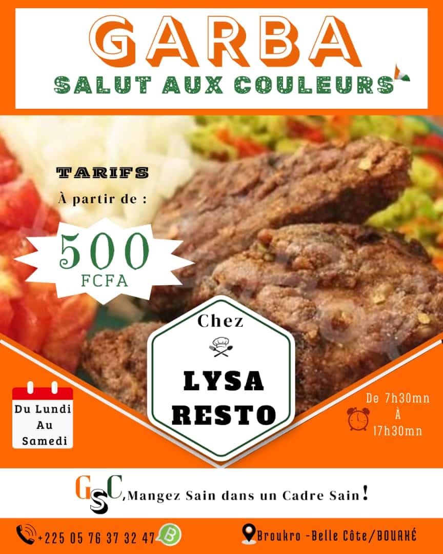 Côte d'Ivoire : Ouverture à Bouaké du Restaurant "LYSA RESTO"