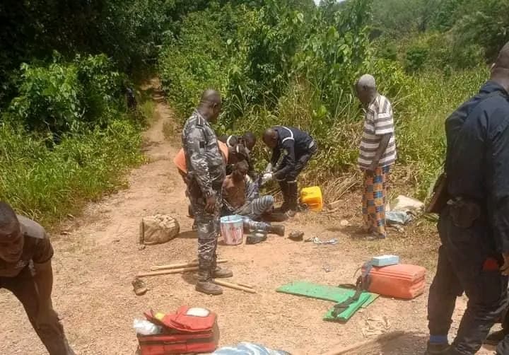 Côte d'Ivoire : San-Pédro, un cargo de la gendarmerie fait une sortie de route