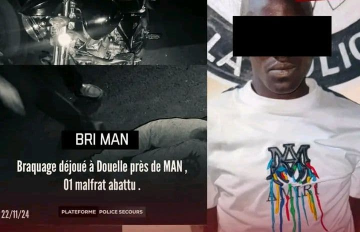 Côte d'Ivoire : Fin de cavale pour un bandit trop confiant, le complice du braquage de Douelle près de Man arrêté