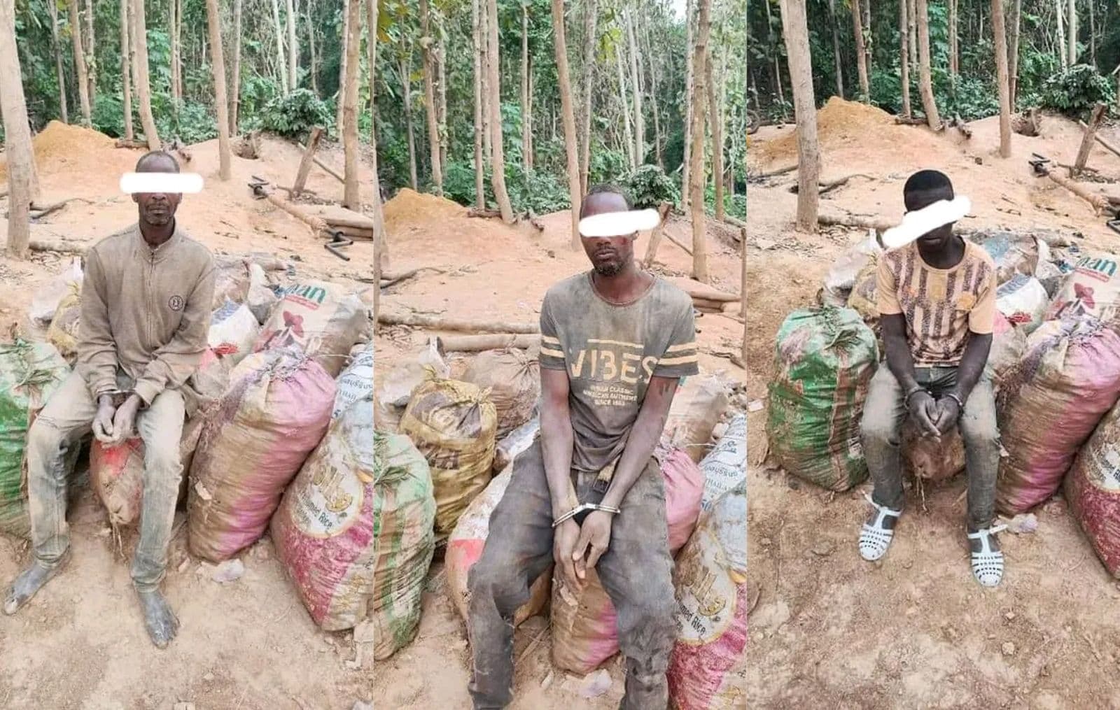Côte d'Ivoire : Oumé, mis aux arrêts pour orpaillage clandestin, 3 individus en attente de jugement