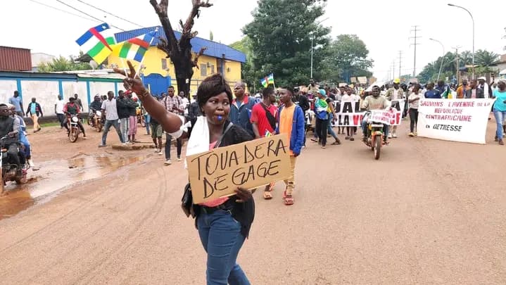 Centrafrique : Bangui, le BRDC organise une marche contre le projet du référendum constitutionnel