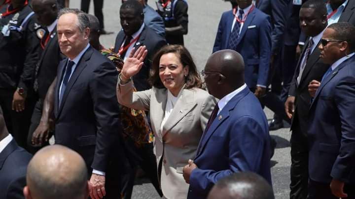 Ghana : La vice-présidente américaine débute son périple africain par Accra