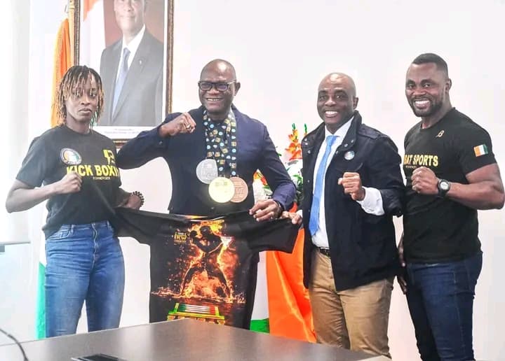 Côte d'Ivoire : Les trois Éléphants boxeurs médaillés au championnat du monde de kick-boxing félicités