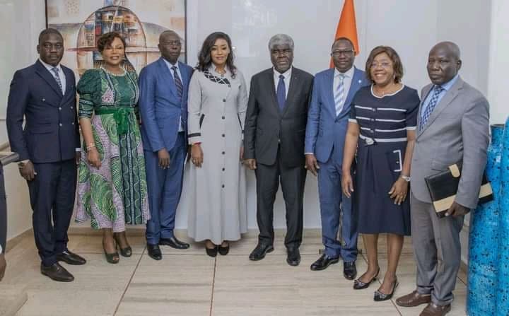 Côte d'Ivoire : Audience du Premier ministre Beugré Mambé accordée à Madame Amina Priscille Longoh, une ministre tchadienne