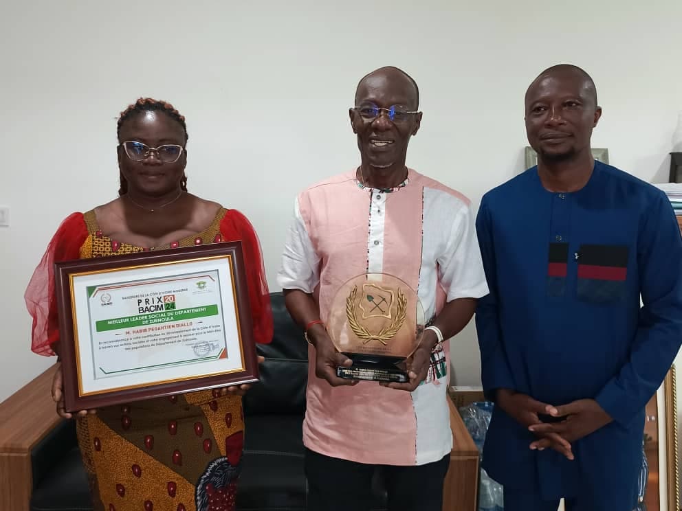 Côte d'Ivoire : Prix BACIM 2024, Habib Diallo distingué prix du meilleur acteur social du département de Zuénoula