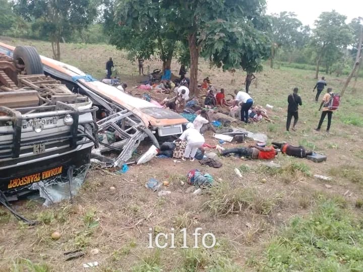 Côte d'Ivoire : Carnage sur la route de Katiola, un car fait 8 morts et 59 blessés