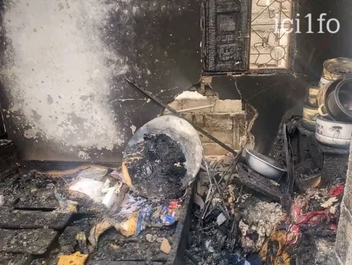 Côte d'Ivoire : Gagnoa, une maîtresse meurt calcinée dans l’incendie de sa maison