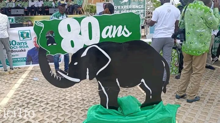 Côte d'Ivoire : Le PDCI se lève à Bouaké pour ses 80 ans, Yapo Calice rappelle que « aucun combat ne se gagne dans les discours »