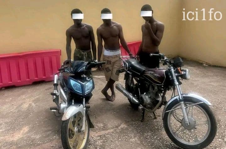 Côte d'Ivoire : Bouaké, 4 individus mis aux arrêts pour vol et recèl de motos