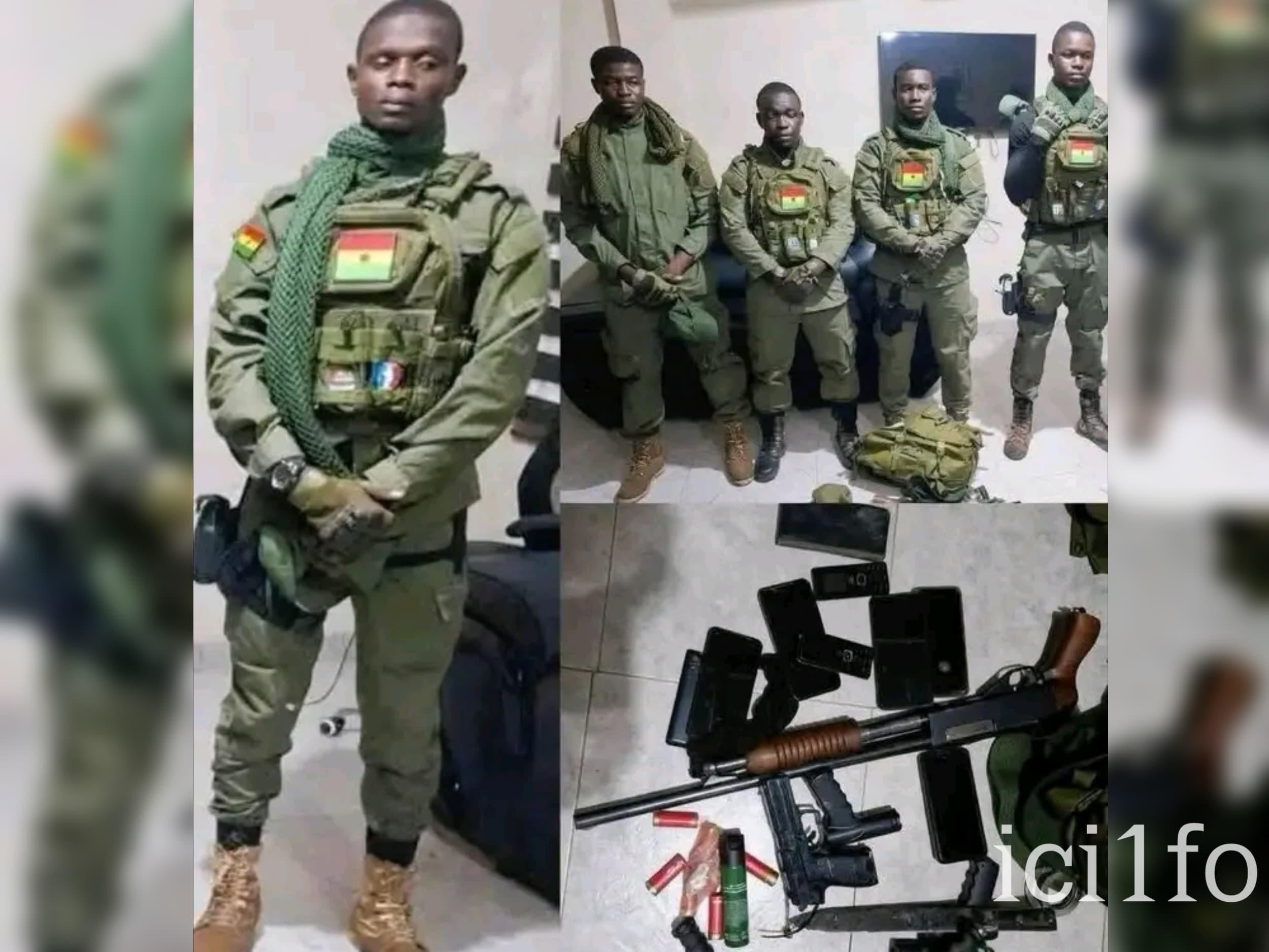 Ghana : Plusieurs faux militaires munis d'un arsenal sur un site d’orpaillage illégal mis aux arrêts