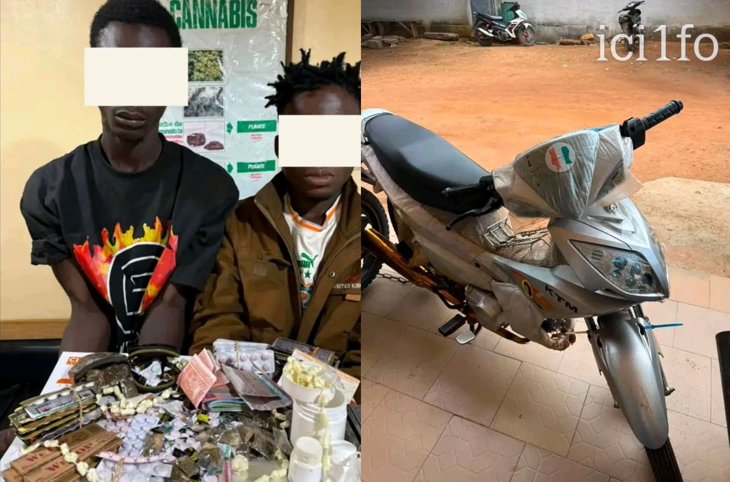 Côte d'Ivoire : Brobo, deux vendeurs de drogues mis aux arrêts à la gare routière